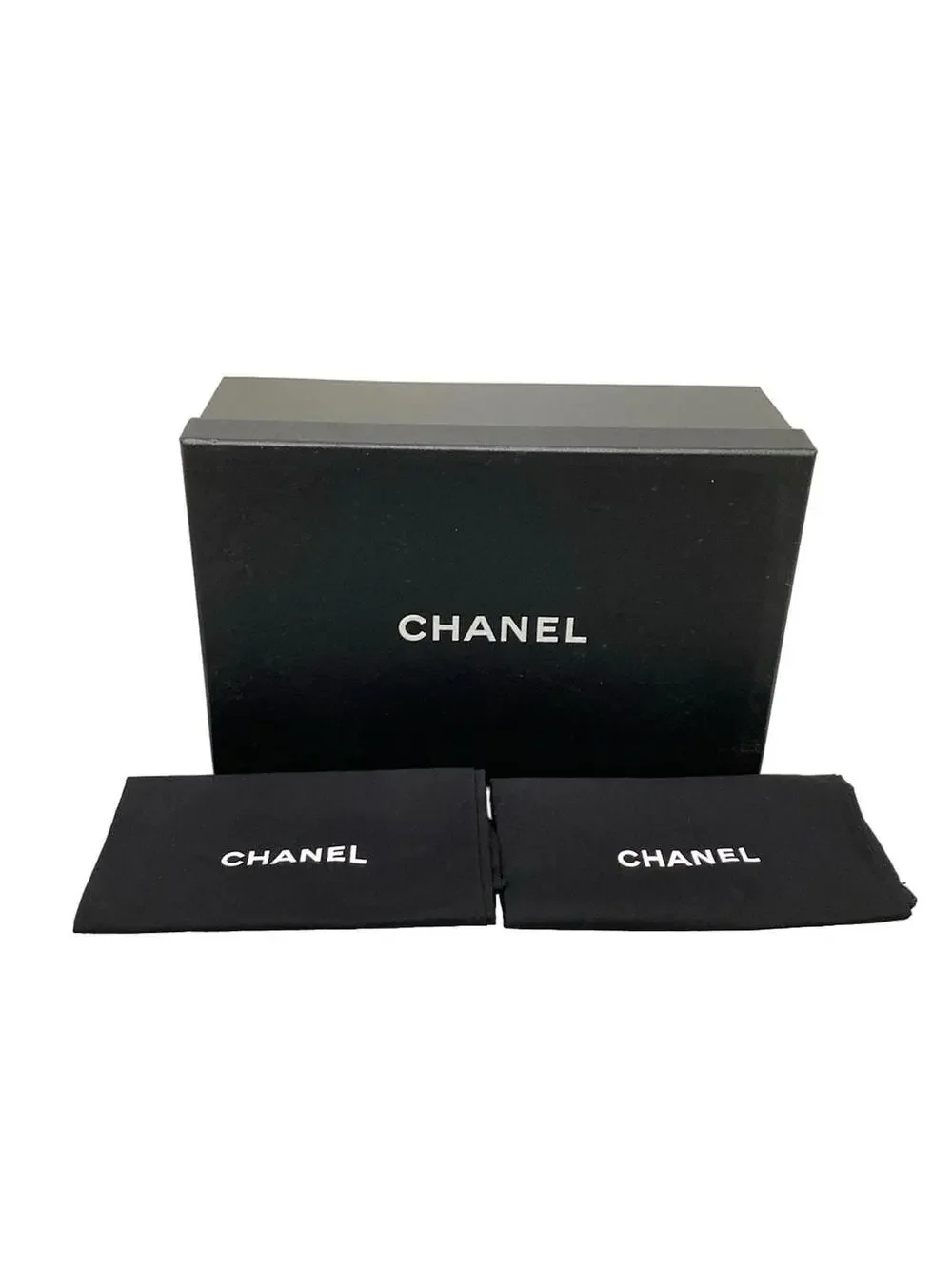 Chanel Beige Black Leather Chemical #289502C93B